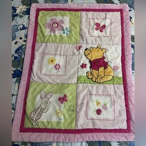 Vintage Winnie the Pooh Baby Quilt